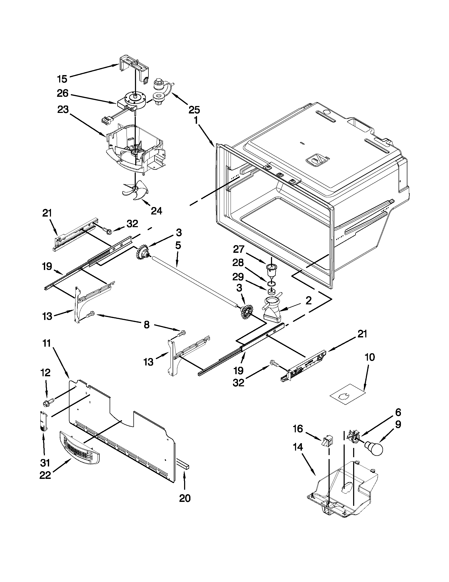 FREEZER LINER PARTS