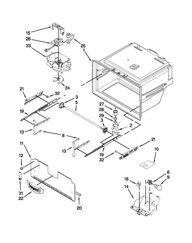 Freezer liner parts