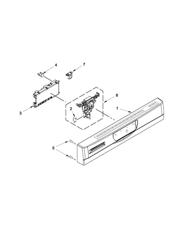 Control panel and latch parts