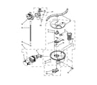 Jenn-Air JDB3650AWF4 pump, washarm and motor parts diagram