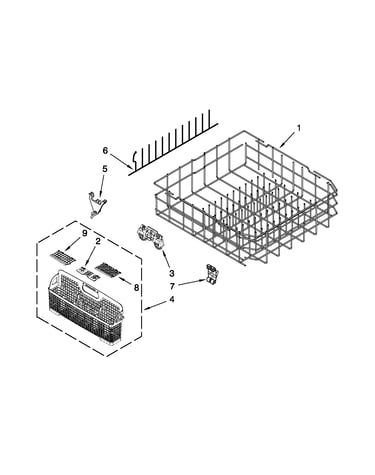Lower rack parts
