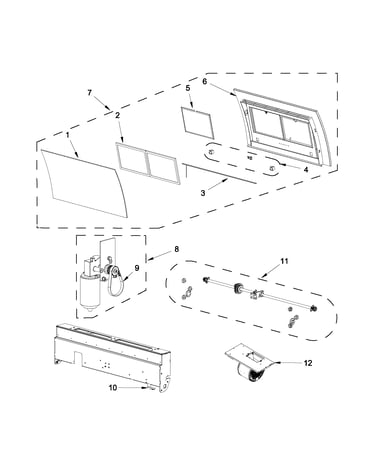 Motor and panel parts