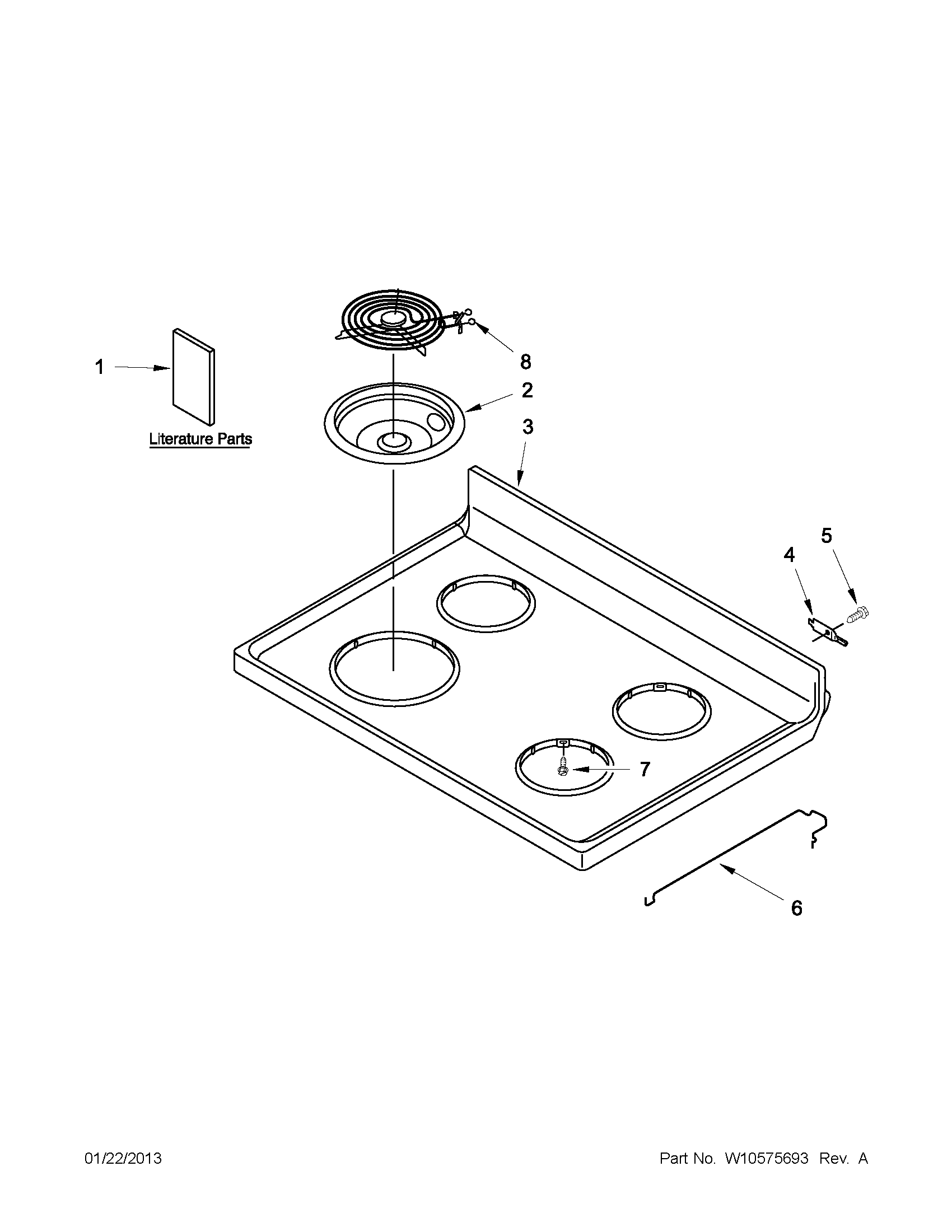 Cooktop parts