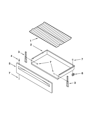 Drawer & broiler parts