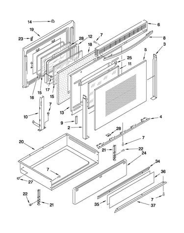 Door and drawer parts