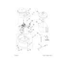 KitchenAid KFC3100WH1 motor and housing unit diagram