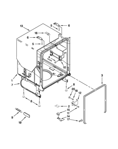 Tub and frame parts