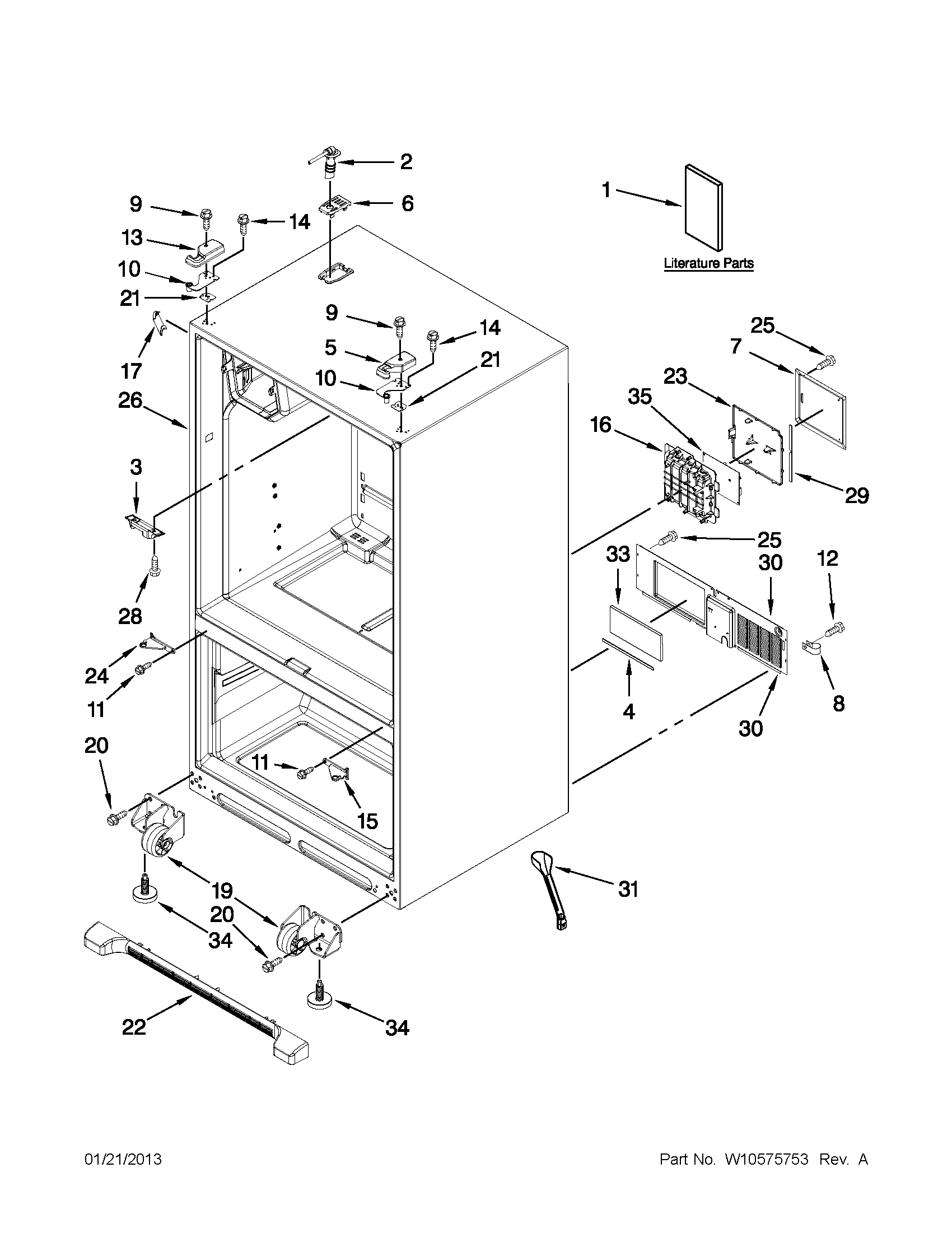Cabinet parts