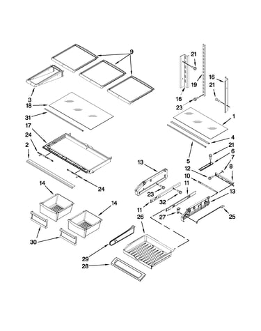 Shelf parts