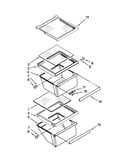 Refrigerator shelf parts