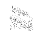 Amana ASD2575BRS00 motor and ice container parts diagram