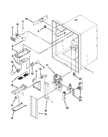 Refrigerator liner parts