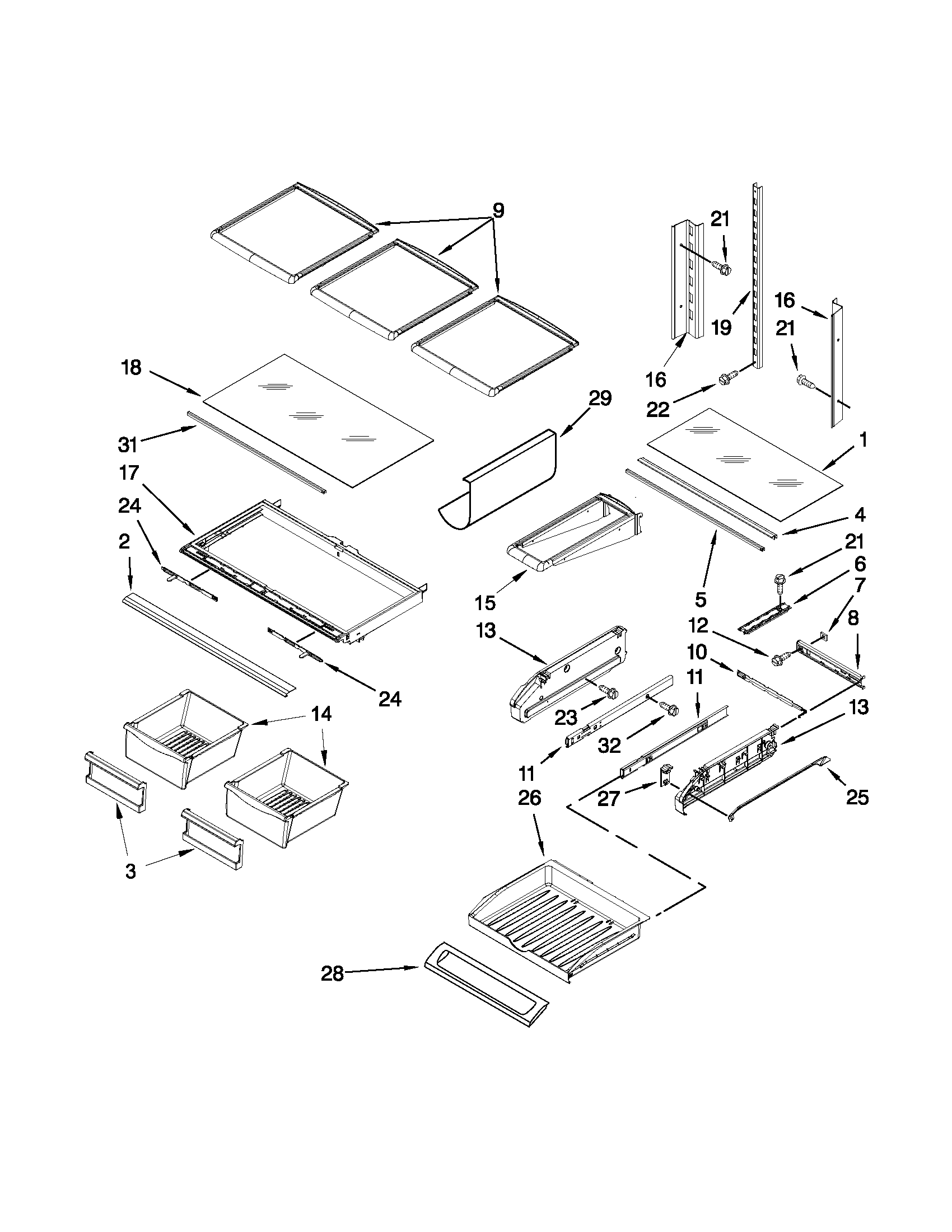 SHELF PARTS