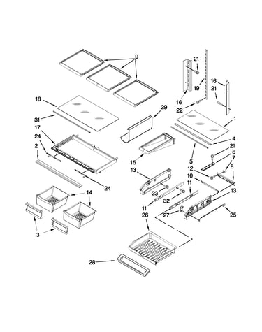 Shelf parts