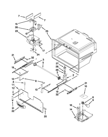 Freezer liner parts
