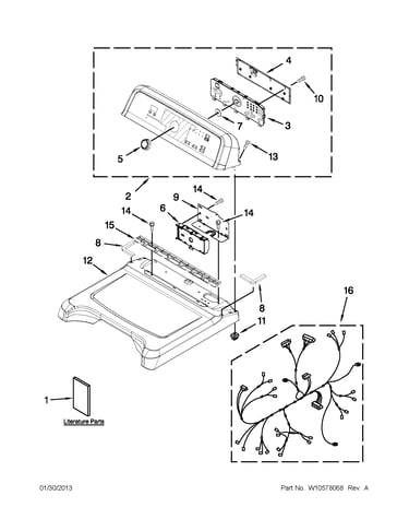 Top and console parts