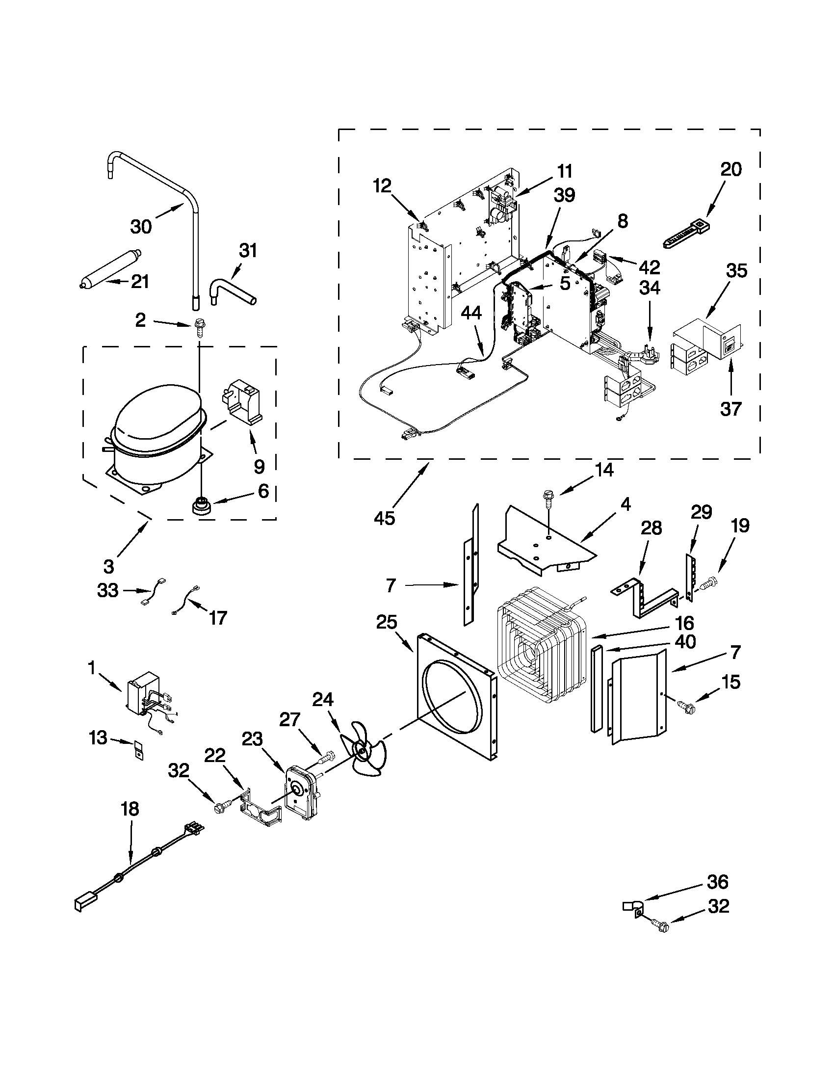 Upper unit parts