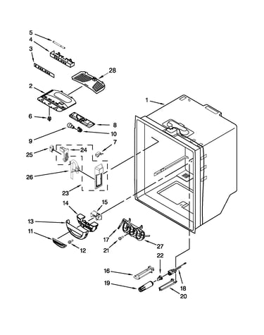 Refrigerator liner parts
