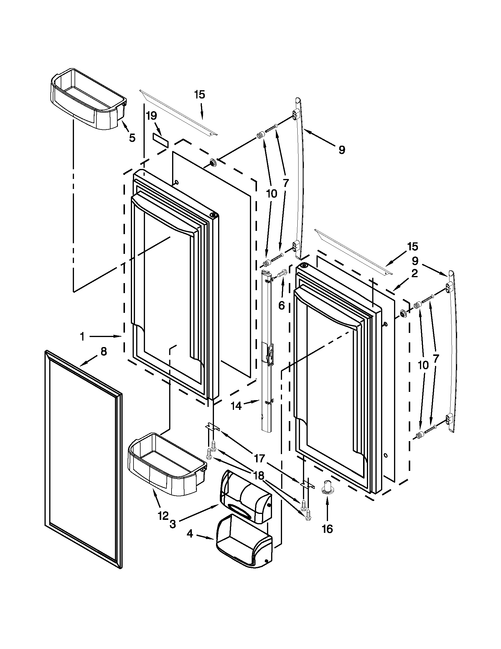 Refrigerator door