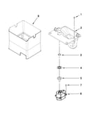 Motor and ice container parts