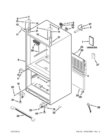 Cabinet parts