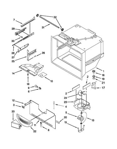Freezer liner parts