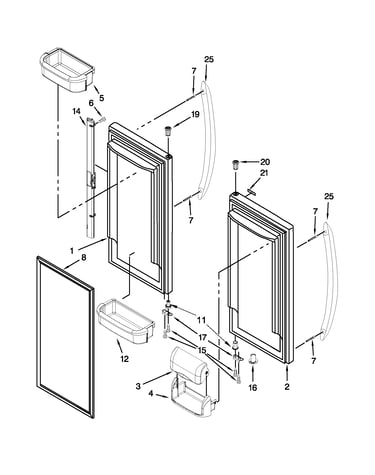 Refrigerator door