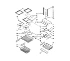 Maytag MFC2061KES14 shelf parts diagram