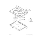Whirlpool YWFE540H0BB0 cooktop parts diagram