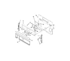 Whirlpool YWFE540H0BB0 control panel parts diagram