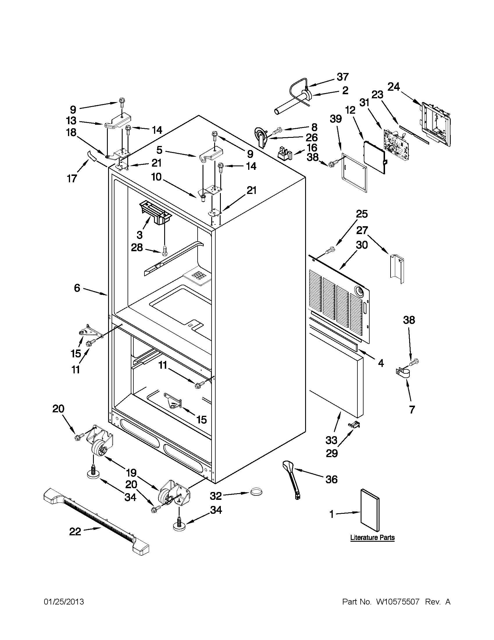 Cabinet parts