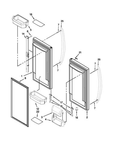 Refrigerator door