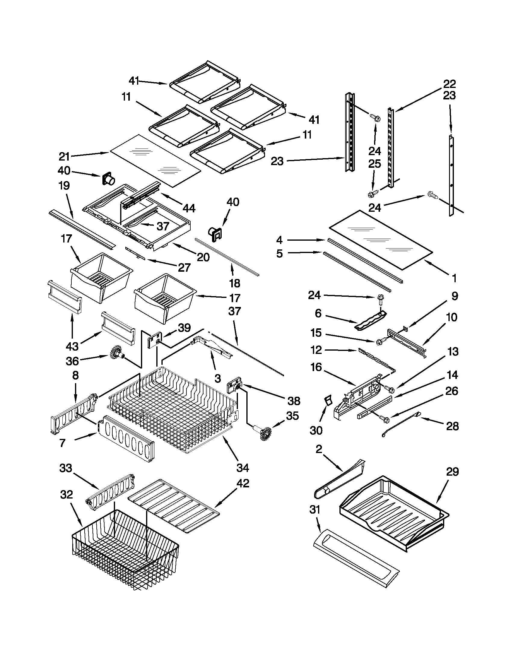 Shelf parts