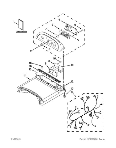 Top and console parts