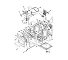 Whirlpool WED8600YW2 cabinet parts diagram