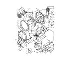 Whirlpool WED8600YW2 bulkhead parts diagram