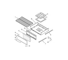 Whirlpool WFG231LVQ1 oven and broiler parts diagram