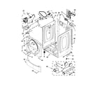 Whirlpool YWED9050XW2 cabinet parts diagram