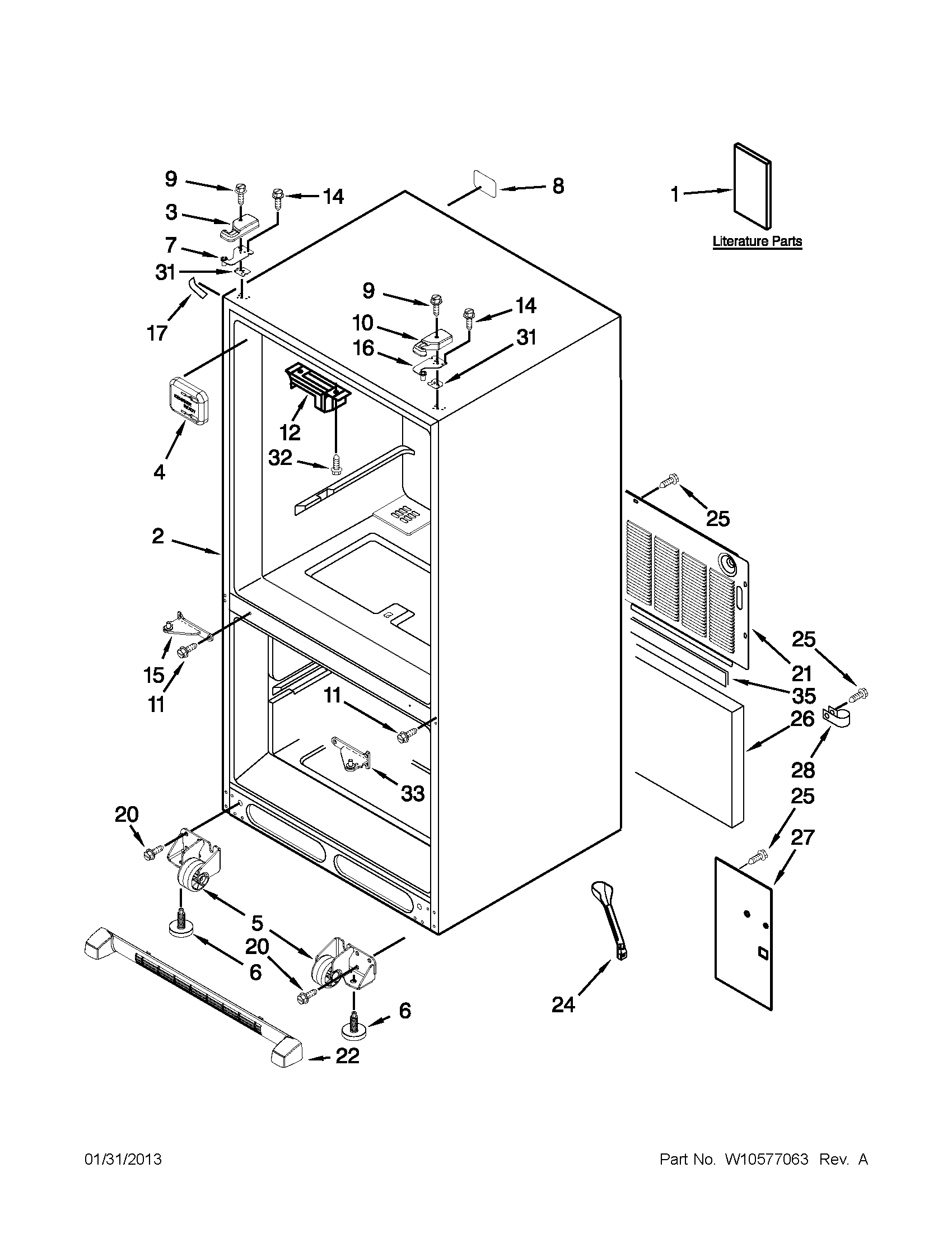 Cabinet parts