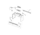 Whirlpool WMH53520AW1 cabinet and installation parts diagram