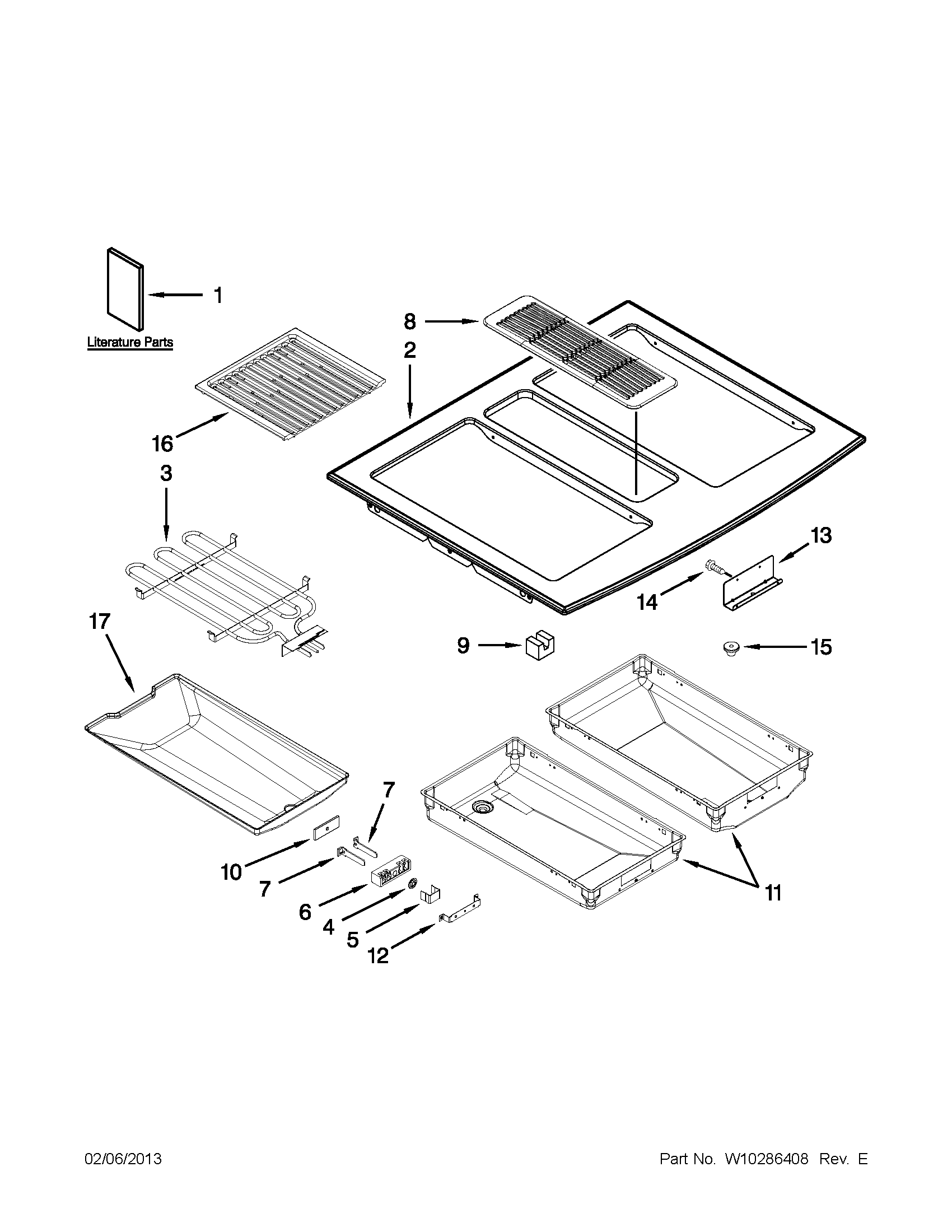 Cooktop parts