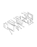 Oven door parts
