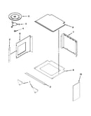 Top support and turntable parts