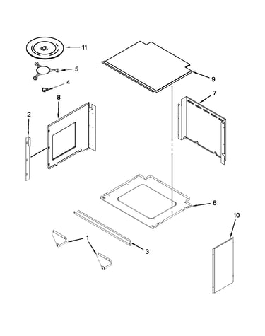 Top support and turntable parts