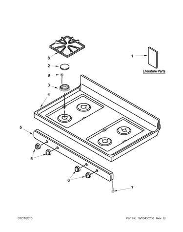 Cooktop parts