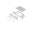 Maytag MGR7661WS3 drawer & broiler parts diagram