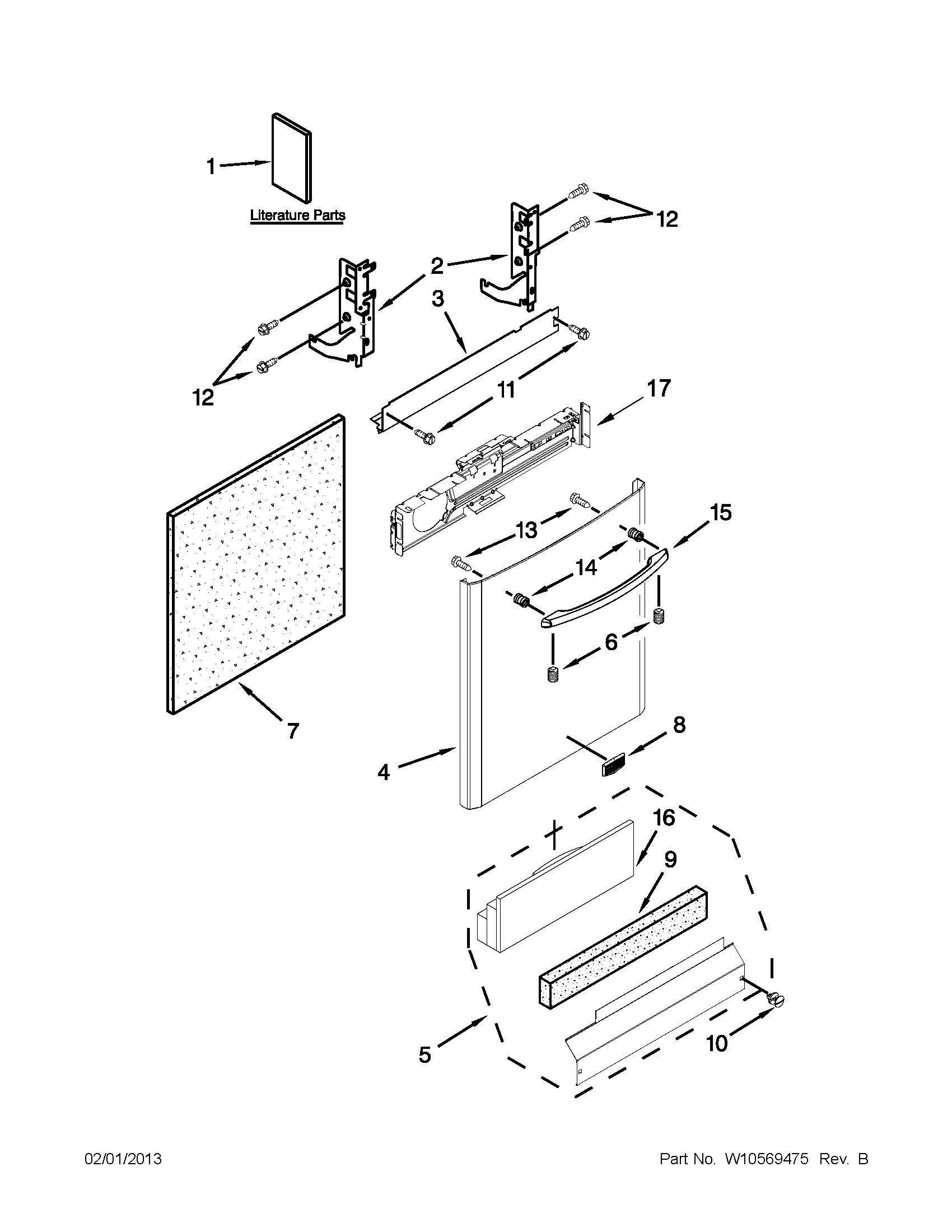 Door and panel parts
