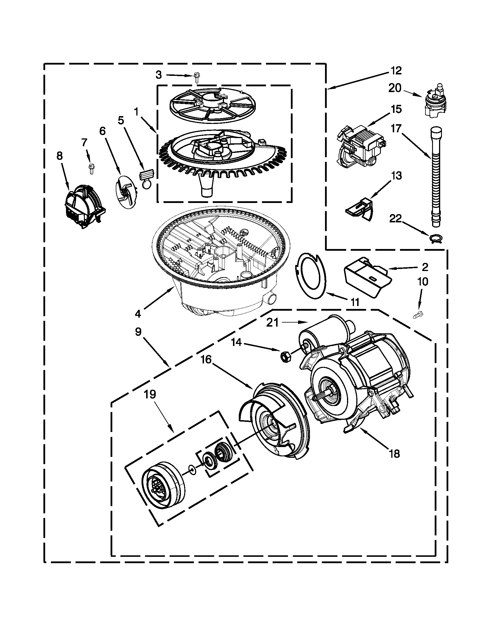 Pump and motor parts