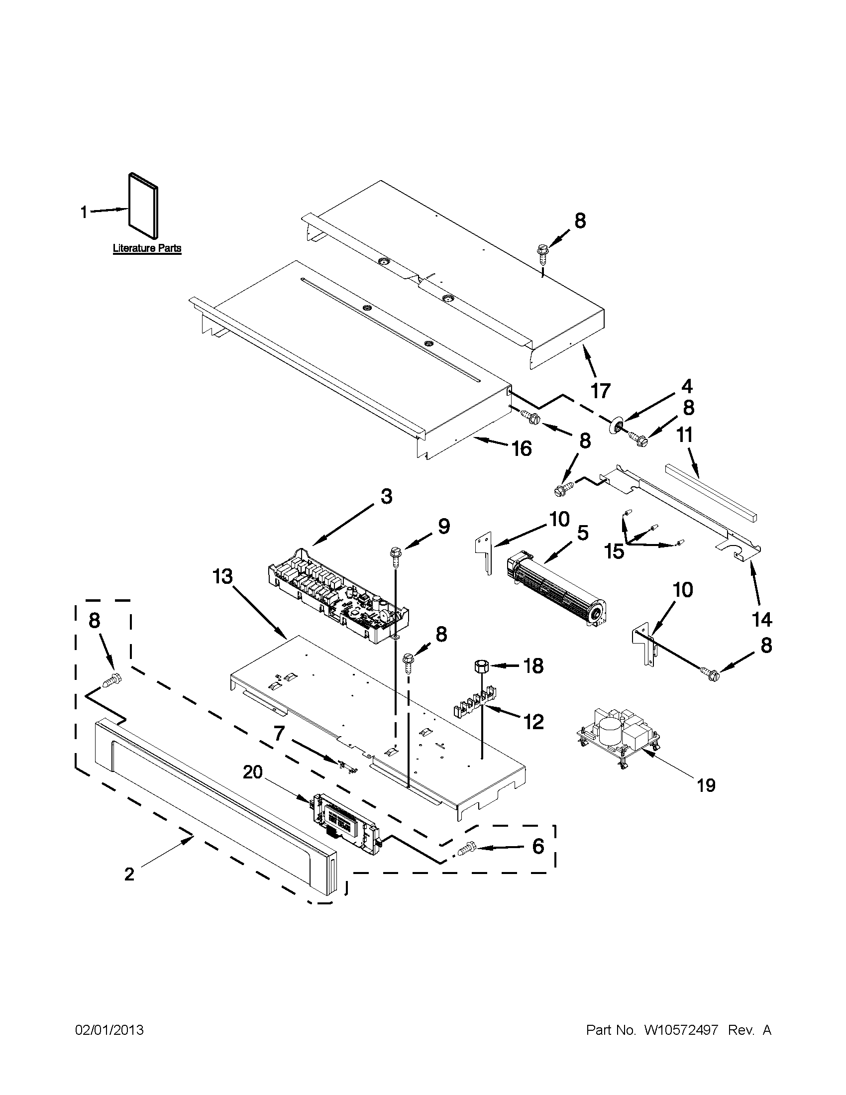 Control panel parts