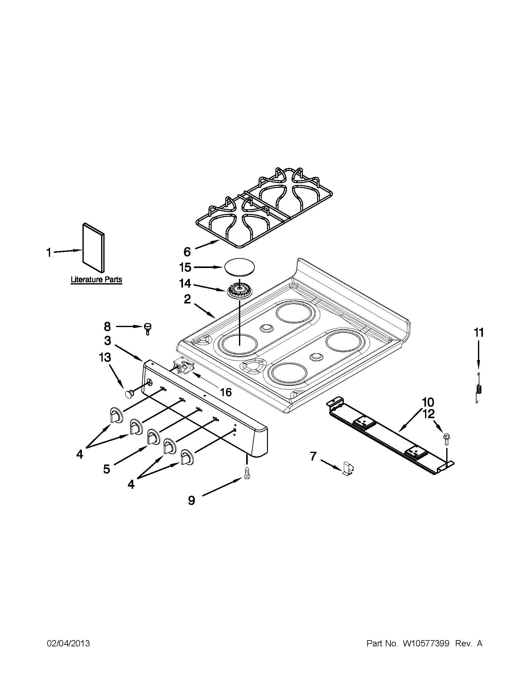 COOKTOP PARTS